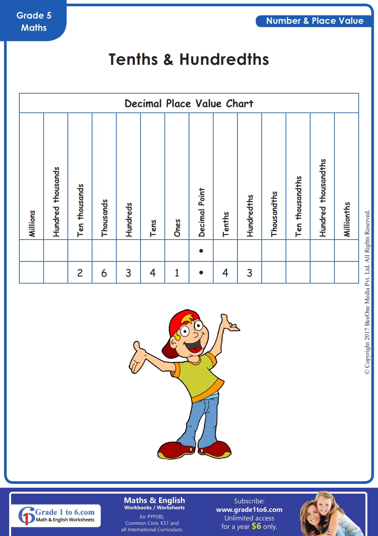 decimal place value chart easy to understand