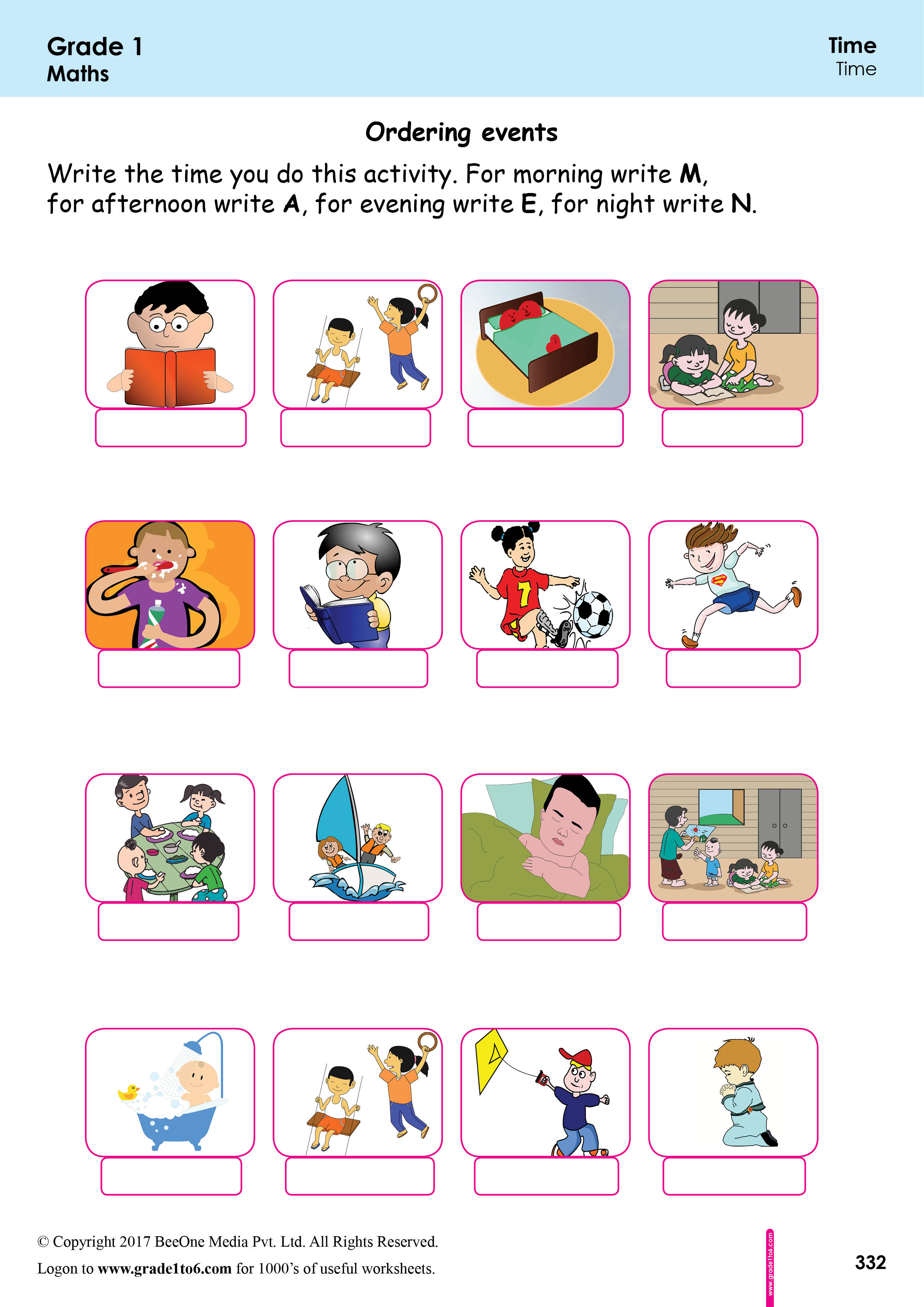 Sequence Of Events Kindergarten Worksheet